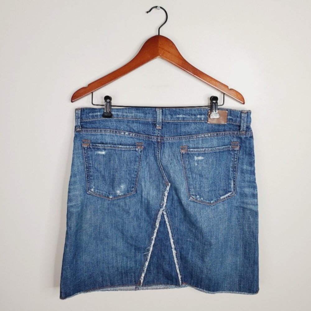 Banana Republic Denim Y2K 2000s Country Western Boho Skirt 30 - Picture 2 of 7